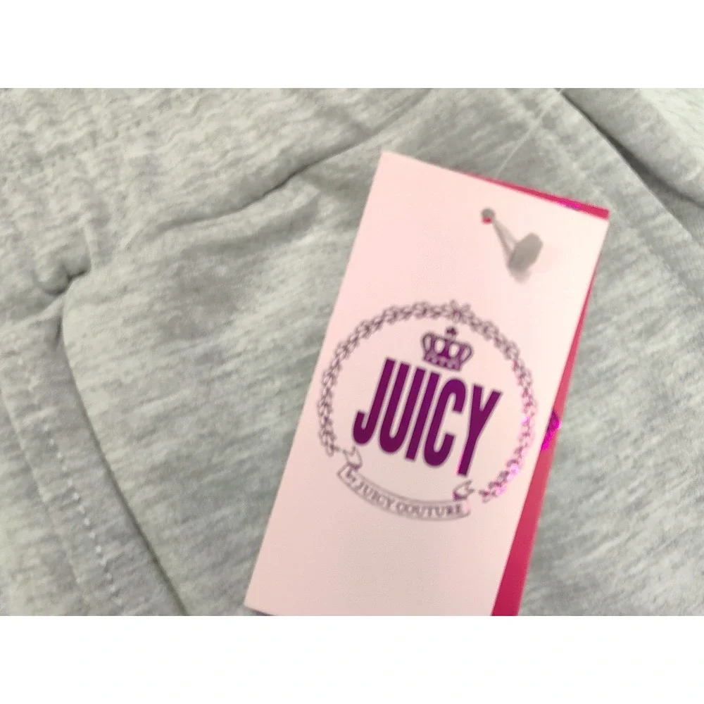 Juicy Couture Jogger Sweatpants Womens Gray Size XL Pockets Lightweight